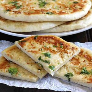 Garlic Cheese Stuffed Naan